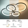 XL Acrylic Modern Lamp LED Ceiling Light Chandelier Lights Living Dining Room