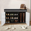 Hallway Shoe Cabinet Bench Storage Shoe Rack Unit Cupboard Cushion Padded Seat