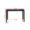 Round Square Rectangular Dining Table 2/4 Wooden Chairs Kitchen Room Restaurant
