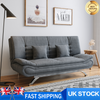 Linen 3 Seater Sofa Bed Couch 2 IN 1 Convertible Sofas Recliner Sleeper Bed New