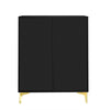 Shoe Storage Cabinet Footwear Rack Stand with Drawers & Adjustable Shelves Black