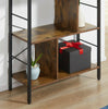 Vintage Industrial Bookcase Tall Display Storage Shelving Unit Stand Metal Retro