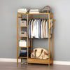 Wooden Clothes Rail Rack Garment Heavy Duty Coat Hat Hanging Stand Open Wardrobe