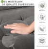 Modern 2 Seater Velvet Sofa Modern Couch Love Seat Settee for Living Room Grey