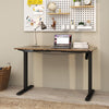 120 x 60 cm Electric Standing Desk Height Adjustable Stand Up Home Office Brown