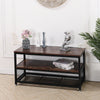 Industrial Wooden TV Stand Table Cabinet Entertainment Unit with Storage Shelf