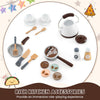 Kids Corner Wooden Play Kitchen with Coffee Machine & Slide-Coffee