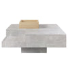 Coffee Table Side Table with Storage Box Modern Square Living Room Furniture