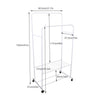 Solid Wood Coat Rack Stand Clothes Hanging Rail Rack Shelf Closet Portable Use