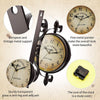 Outdoor Garden Paddington Station Wall Clock Double Sided Hanging Bracket Clocks
