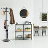 Coat Stand Garment Rack Marble Base Jacket Umbrella Hanger Standing Hook Rack
