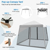 Outdoor Gazebo Foldable Camping Tent Instant Pop-up Canopy with Roller Bag