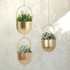 Nordic Metal Wall Hanging Swinging Flower Planters Plant Pot Home Office Decor
