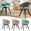 4Pcs Plastic Cushioned Chairs Accent Desk Chairs Home Restaurant Dining Chairs