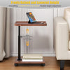 C Shaped End Table, Small Side Table for Couch, Sofa Table for Living Room