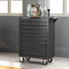Heavy Duty ﻿7 Drawers Lockable Tool Chest Tool Cabinet Trolley Cart w/Wheels