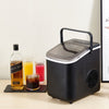 Ice Maker Counter Top for Home Electric Ice Cube Maker with Scoop & Basket Black