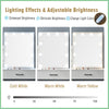 Dressing Table Mirror & LED Light Stool Makeup Vanity Set Desk Organizer Dresser