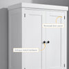 Freestanding Kitchen Pantry Cupboard Storage Cabinet with Doors White