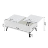 Wooden Lift Up Top Coffee Table With Storage Shelf Living Room Home Office White