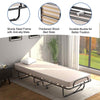 Camping Portable Bed Cot Folding Bed with Rolling Wheels
