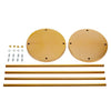 Electroplated Gold Metal Frame Flower Stand Wedding Centerpiece Stage Prop Deco
