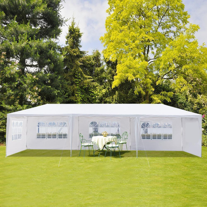 3 x 9m Gazebo With Sides Heavy Duty Marquee Canopy Waterproof Garden Patio Tent