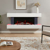 Electric Fire Surrounds Fireplace Suite Media Flame Bedroom Living Room Heater