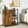 Costway Industrial Storage Cabinet Freestanding Cupboard Sideboard w/3 Shelves