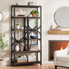 Tribesigns Bookshelf, Industrial 5-Tier Etagere Bookcase, 180cm Display Shelf