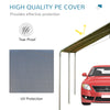 3m x 6m Heavy Duty Carport Garage Car Shelter Galvanized Steel Open Tent