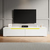 180cm High Gloss White Floating TV Stand Unit Cabinet Wall Mounted Storage Door