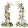 Heavy Duty Wedding Arch Stand w/ Base Garden Arbor Trellis Support Archway Path