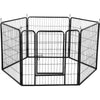 Pet Dog Pen 6 Panel Foldable Cat Puppy Playpen Indoor/Outdoor Enclosure Run Cage