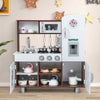 Kids Pretend Play Kitchen Toy Set Children Kitchen Playset with Storage