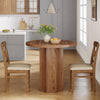 31.5" Round Dining Table for 2 Small Circle Kitchen Dinner Table for Living Room
