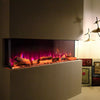 Electric Fireplace 12 Media Flame Insert LED Panoramic Living Room Heater