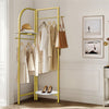 Metal Clothes Rail Adjustable Garment Rack Clothing Storage Organizer Coat Rack