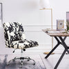 Cowskin Velvet Office Computer Chair Adjustable Swivel Desk Ergonomic Home
