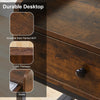 Bedside Table Drawer Storage Industrial Side End Table Nightstand Metal Shelf