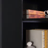 Computer Desk Bookshelves Workstation Corner Study Table Storage Combo Black