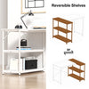 Flamaker Office Desk L Shaped Corner Desk Gaming Desk Home w/ Storage Shelves