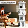 4-Layer 360° Rotating Bookshelf Bookcase Display Floor Standing Storage Rack New
