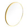 Large Round Wall Mounted Mirror Bathroom Bedroom Makeup Mirror Gold Metal Frame