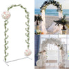 Large Arched Door Wedding Arch Background Flowers Balloons Stand Metal Frame