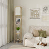 LED Floor Lamp Light Standing Reading Storage Shelf for Bedroom Living Room