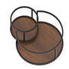 Nesting Coffee Tables Set of 2, Round Stacking Sofa Side Tables for Living Room