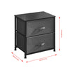 Fabric Cabinets Storage Unit Metal Frame Chest of Drawer Organiser Bedside Table