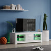 Modern 120cm TV Unit Cabinet Stand 2 Drawer High Gloss Front with RGB LED Lights