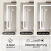 Corner LED Bathroom Mirror Cabinet Illuminated Mirror With LED Light Battery